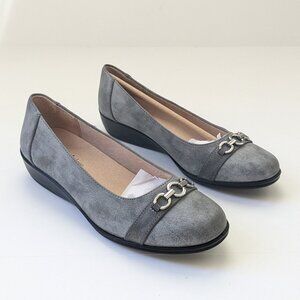 LifeStride Ideal Flats, Charcoal, Women's 10 Wide